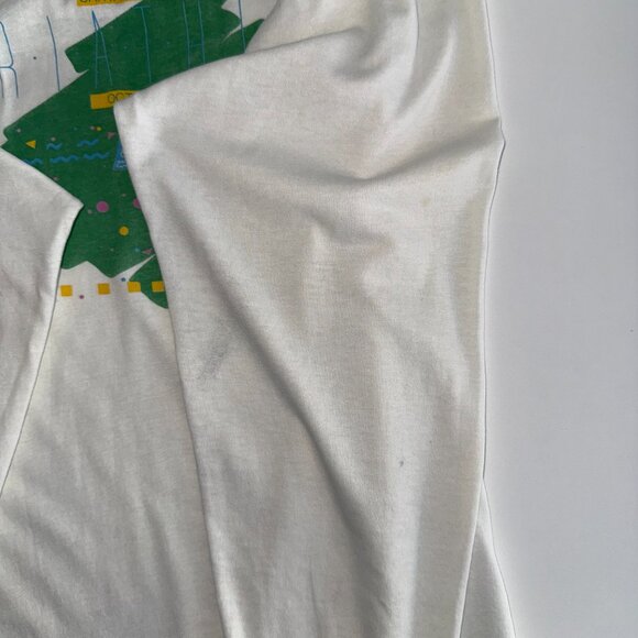 Vintage 1986 Santa Cruz Sentinel Tin Man Triathlon Long Sleeve Shirt Size Large - Picture 9 of 11